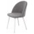 Стул с металлическими ножками серый велюровый (арт 20283)