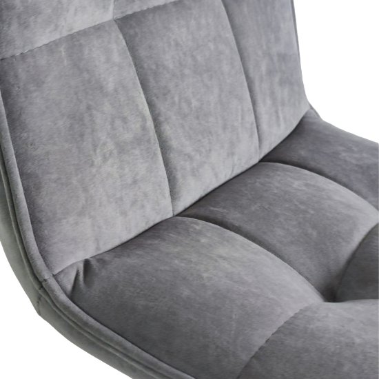 Стул на металлокаркасе мягкий серый (арт 29628) Фото 3