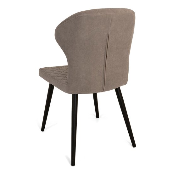 Стул для кухни бежевый велюровый современный (арт 19307) Фото 5