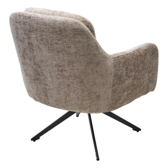 Полукресло на металлокаркасе мягкое с подлокотниками бежевое (арт 33980) Фото 2