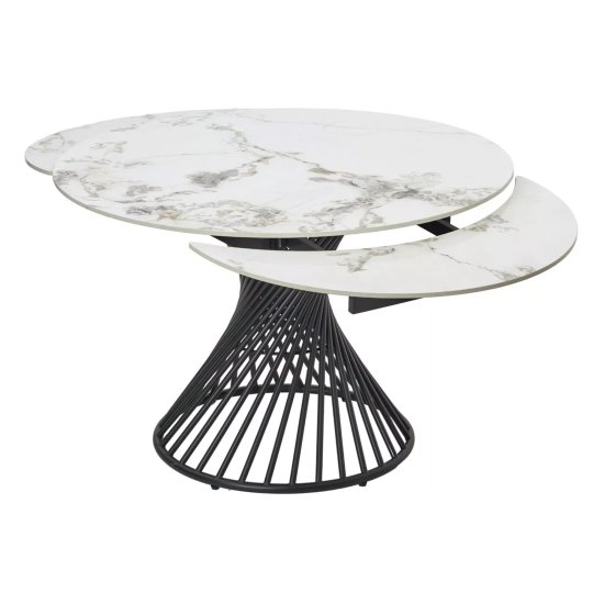 Стол обеденный раскладной со столешницей из керамики (арт 33358) Фото 9