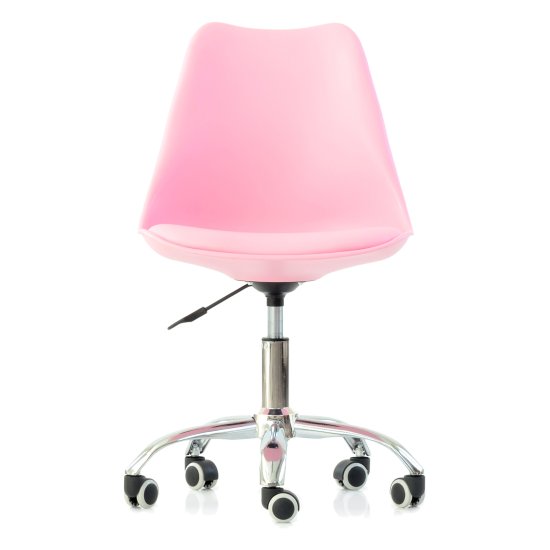 Стул дизайнерский мягкий розовый из экокожи (арт 14991) Фото 2