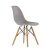 Стул дизайнерский деревянный серый eames (арт 2332)