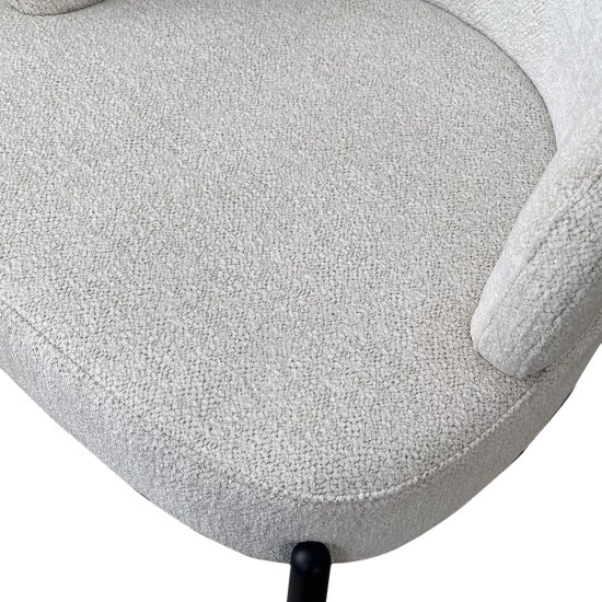 Стул на металлокаркасе мягкий слоновая кость (арт 34130) Фото 3