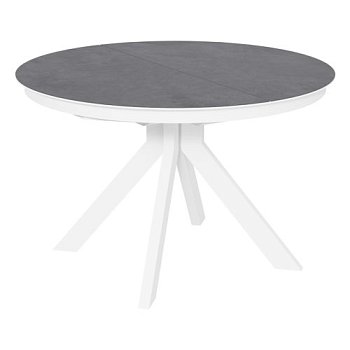 Стол раскладной круглый с керамическим покрытием D-120(+32) см (арт 32686) - Фото 2