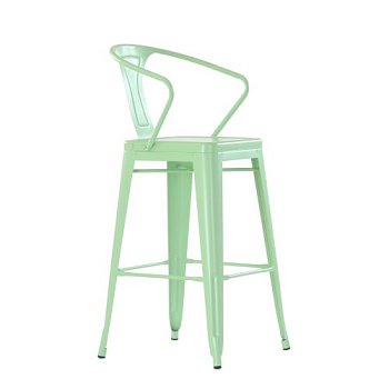 Барный стул дизайнерский зеленый tolix (арт 6713) - Фото 2