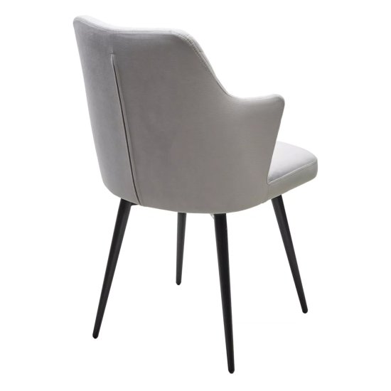 Стул мягкий бежевый из велюра (арт 33474) Фото 2