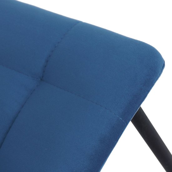 Стул на металлокаркасе мягкий синий (арт 7398) Фото 3