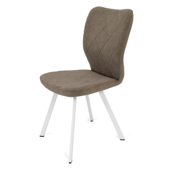 Стул обеденный бежевый из велюра (арт 23601) Фото 1