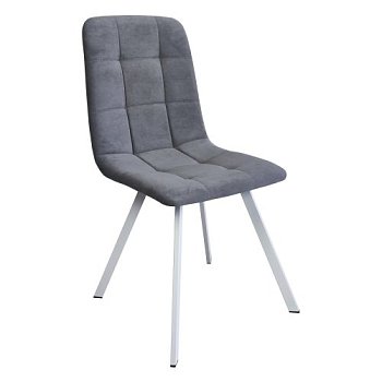 Стул с белыми ножками с мягким сидением в современном стиле (арт 16079) - Фото 2
