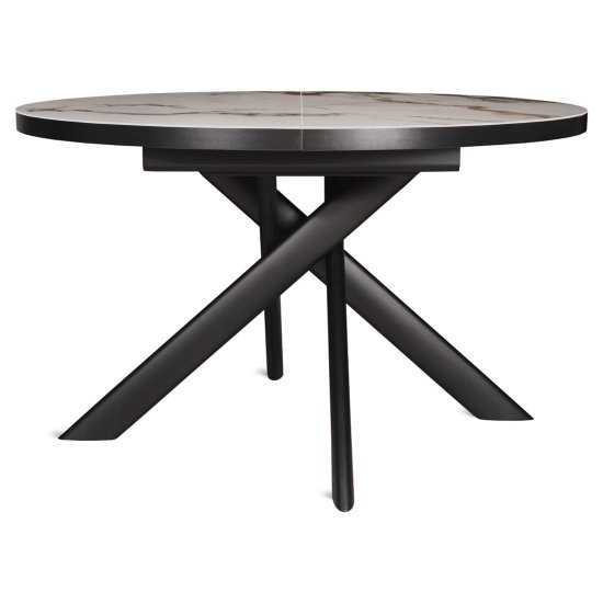 Стол дизайнерский круглый из керамогранита D-120(+40) см (арт 35308) Фото 2