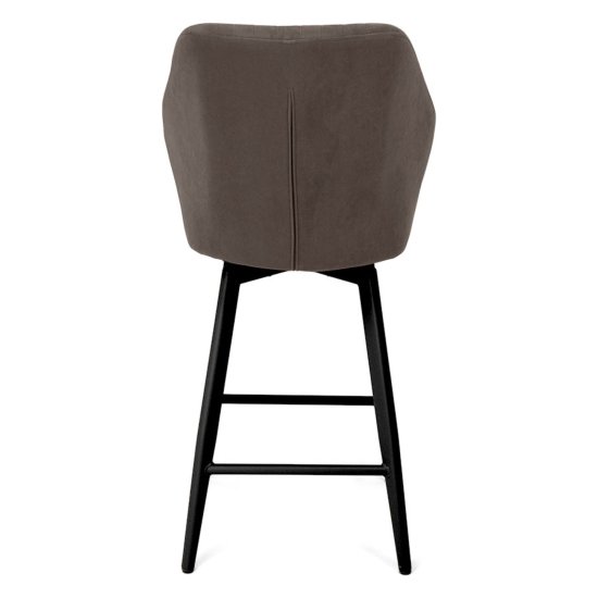 Стул барный на металлокаркасе мягкий из велюра (арт 35434) Фото 6