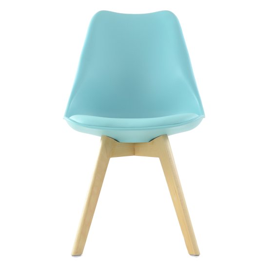 Стул дизайнерский мягкий голубой эймс (арт 11891) Фото 2