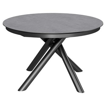 Стол для кухни раскладной с керамической столешницей серый (арт 32699) - Фото 2