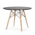 Стол для кухни дизайнерский черный D-100 см eames (арт 7115)