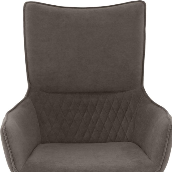 Стул с подлокотниками велюровый (арт 35559) Фото 7