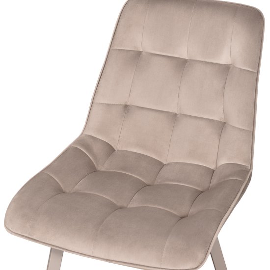 Стул металлический из бархата (арт 29157) Фото 3
