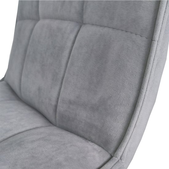 Стул металлический с мягким сидением серый (арт 24934) Фото 3