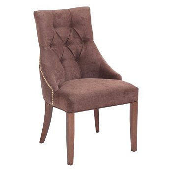 Стул-кресло деревянный с мягким сидением классика (арт 11282) - Фото 2