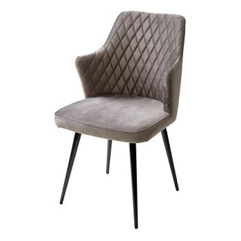 Стул металлический с обивкой из велюра (арт 23862) - Фото 2