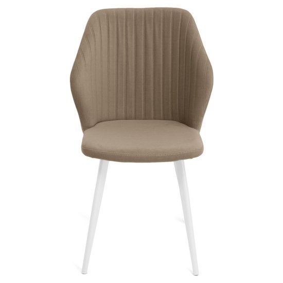 Стул на металлическом каркасе мягкий из велюра (арт 35384) Фото 5