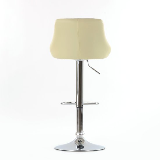 Барный стул мягкий бежевый регулируемый (арт 5976) Фото 4
