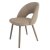 Стул на металлокаркасе мягкий бежевый из велюра (арт 21629)