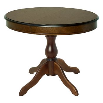 Стол раздвижной овальный деревянный классический (арт 15960) - Фото 2