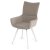 Стул мягкий с подлокотниками бежевый из велюра (арт 35581)