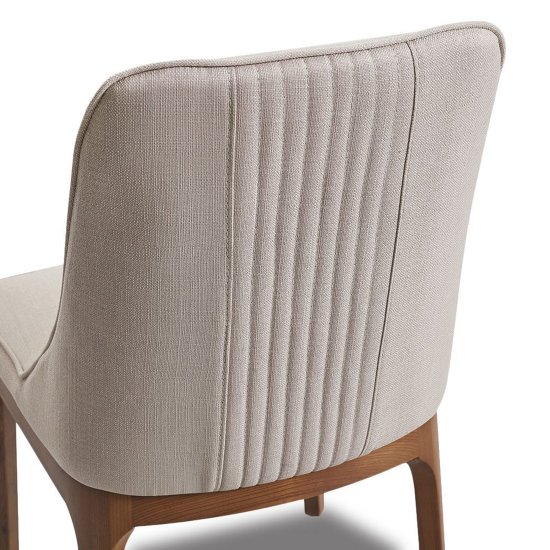 Стул кухонный дизайнерский мягкий кремовый (арт 28607) Фото 4