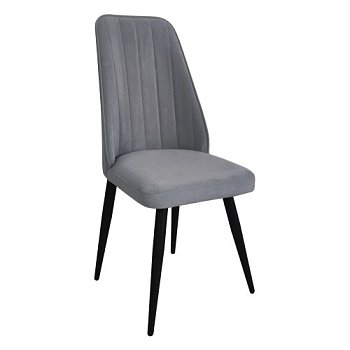 Стул на металлическом каркасе мягкий бежевый (арт 14932) - Фото 2