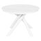 Стол раскладной круглый керамический под мрамор (арт 35139)