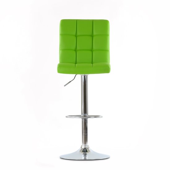 Барный стул с металлическими ножками зеленый регулируемый (арт 5579) Фото 2