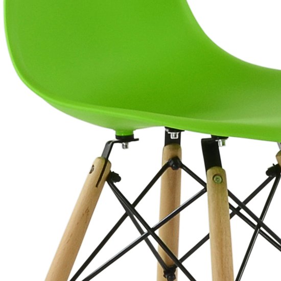 Стул для кухни дизайнерский зеленый eames (арт 10868) Фото 2