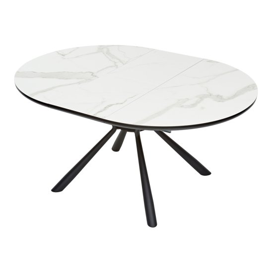 Стол дизайнерский раздвижной круглый с покрытием из керамики (арт 7497) Фото 4