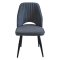 Стул на металлическом каркасе с мягким сидением серый (арт 30749)