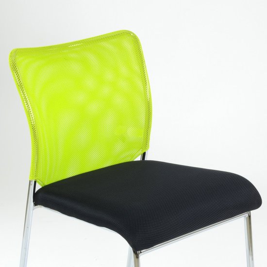 Стул хромированный зеленый современный (арт 29416) Фото 4