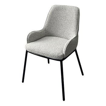 Стул кухонный на металлокаркасе с мягким сидением серый (арт 32109) - Фото 2