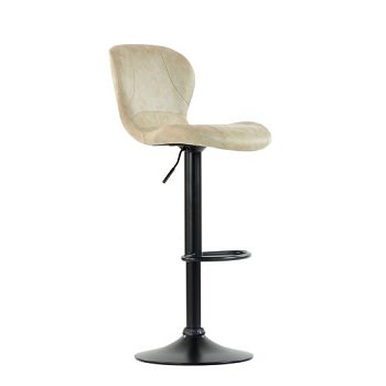 Стул барный мягкий с обивкой из экокожи регулируемый (арт 6530) - Фото 2