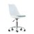 Стул с ножками хром белый регулируемый (арт 31593)