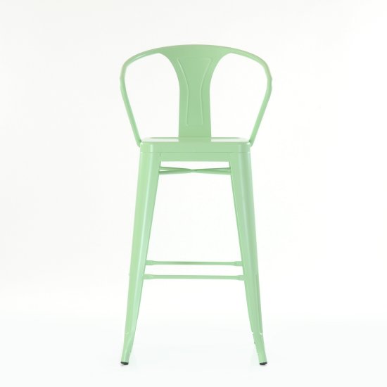 Барный стул дизайнерский зеленый tolix (арт 6713) Фото 2