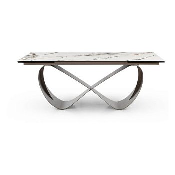 Стол дизайнерский с керамическим покрытием на одной ножке (арт 31475) - Фото 2