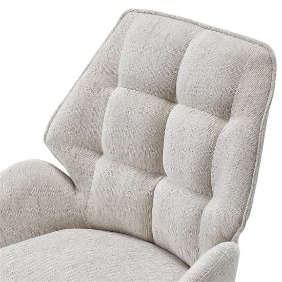 Стул с черными ножками мягкий бежевый (арт 34064) Фото 6