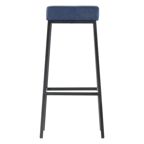 Стул барный дизайнерский мягкий синий loft (арт 11460) Фото 2