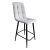 Стул полубарный на металлокаркасе серый (арт 23941)