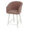 Полубарный стул с мягким сидением розовый современный (арт 27964)