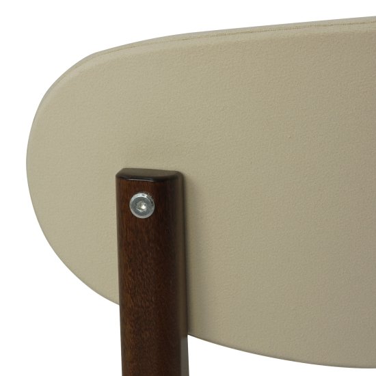 Стул для кухни с мягким сидением кремовый (арт 31313) Фото 4