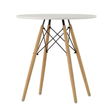 Кухонный стол дизайнерский круглый белый D-70 смeames (арт 6862) - Фото 2