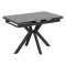 Стол со столешницей из керамики серый на одной ножке (арт 34385)