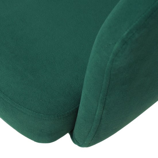 Стул кухонный на металлокаркасе зеленый из велюра (арт 33957) Фото 3